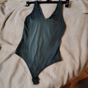 Workshop Republic Clothing Deep Green Bodysuit Top